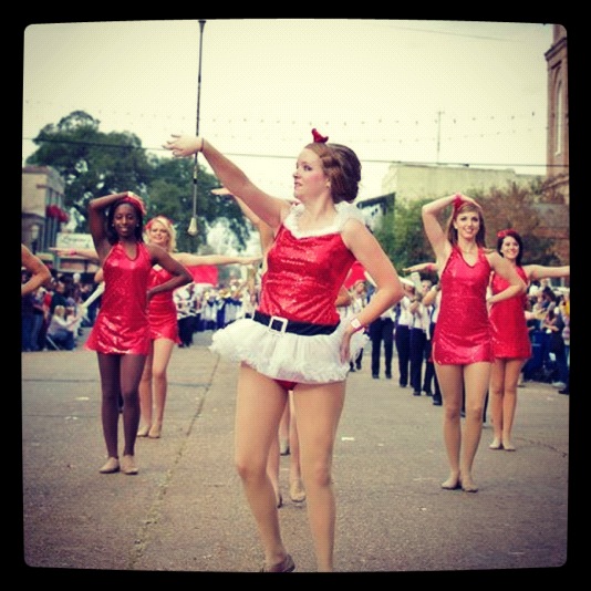 Jessica Twirling in the Parada