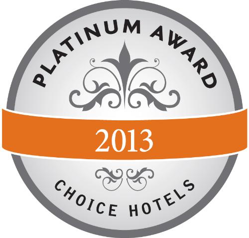 Comfort Suites 2013 Platinum Award by Choice Hotels