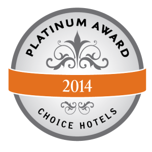 Comfort Suites 2014 Platinum Award by Choice Hotels