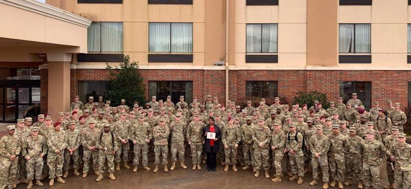US Army recognizes Comfort Suites General Manager of Natchitoches, LA